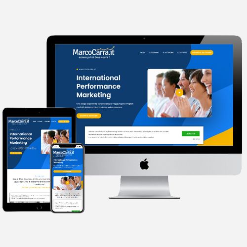 Marcocarra.it - Realizzazione sito internet